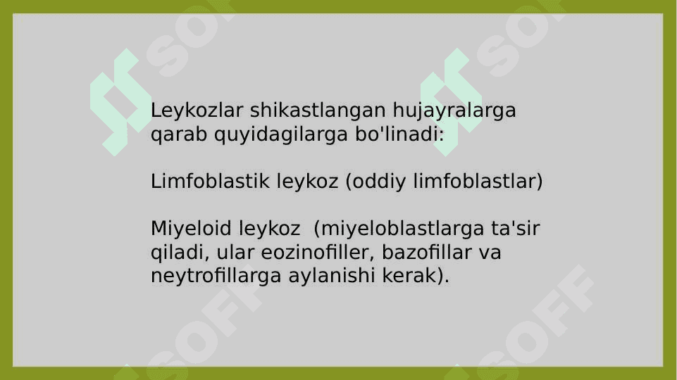 Bolalarda og'iz bo'shlig'i shilliq qavatida qon kasalliklarida sodir bo'ladigan o'zgarishlar,              klinik belgilari, tashxisi, davosi. 5