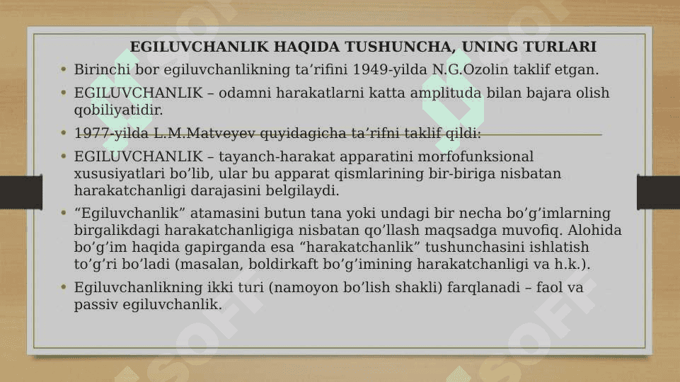 EGILUVCHANLIKNING RIVOJLANISH DARAJASINI ANIQLOVCHI OMLLAR. 3