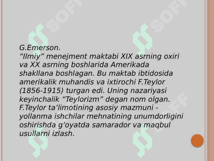 Menejment  maktablari 2