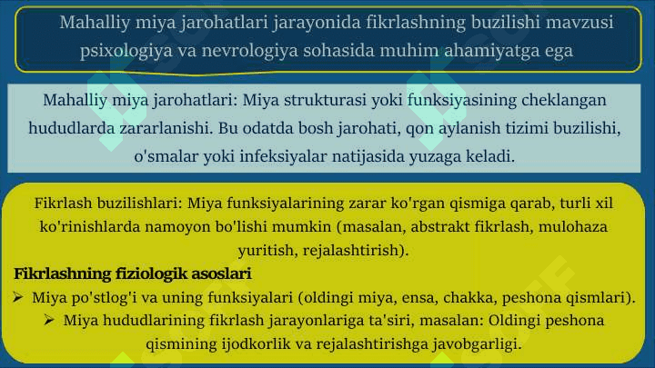 Mahalliy miya jarohatlari jarayonida fikrlashning buzilishi 3