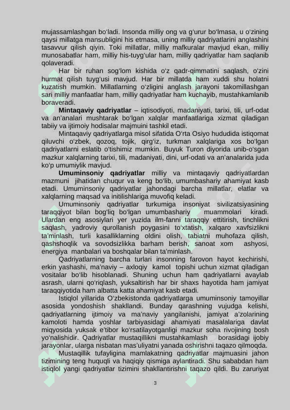 Qadriyatlar  falsafasi  (aksiologiya) 3