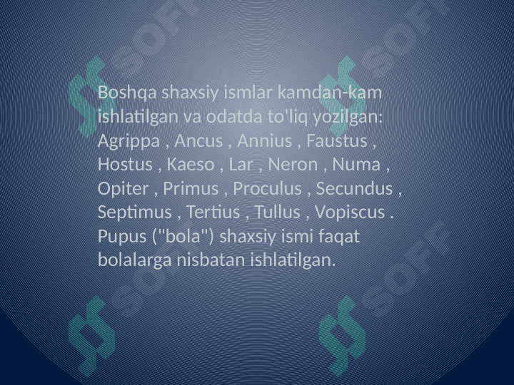Rim
Ismlari 4