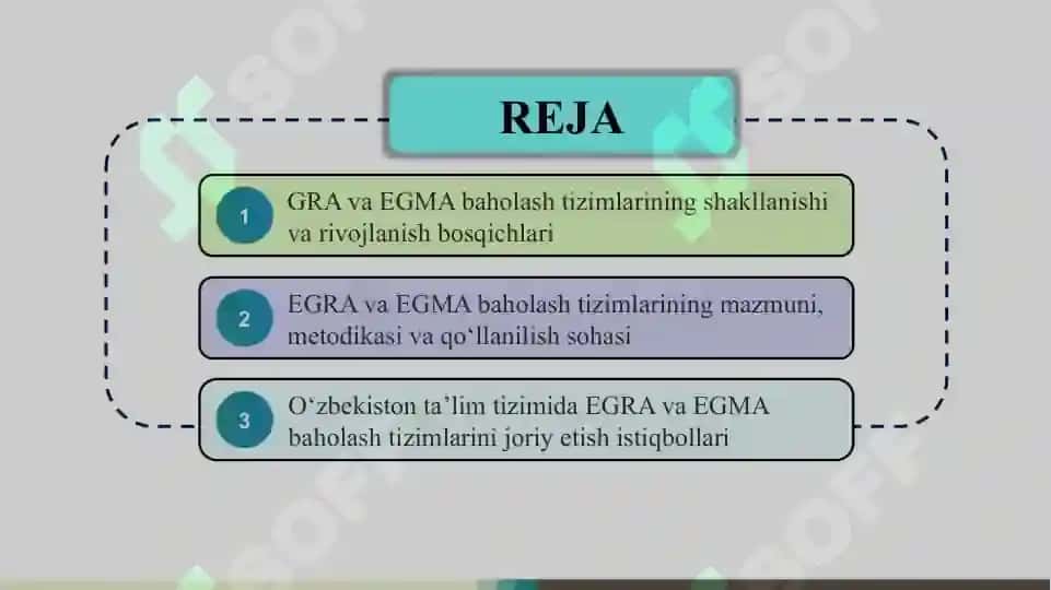 EGRA va EGMA baholash tizimi                         EGRA va EGMA baholash tizimi 2
