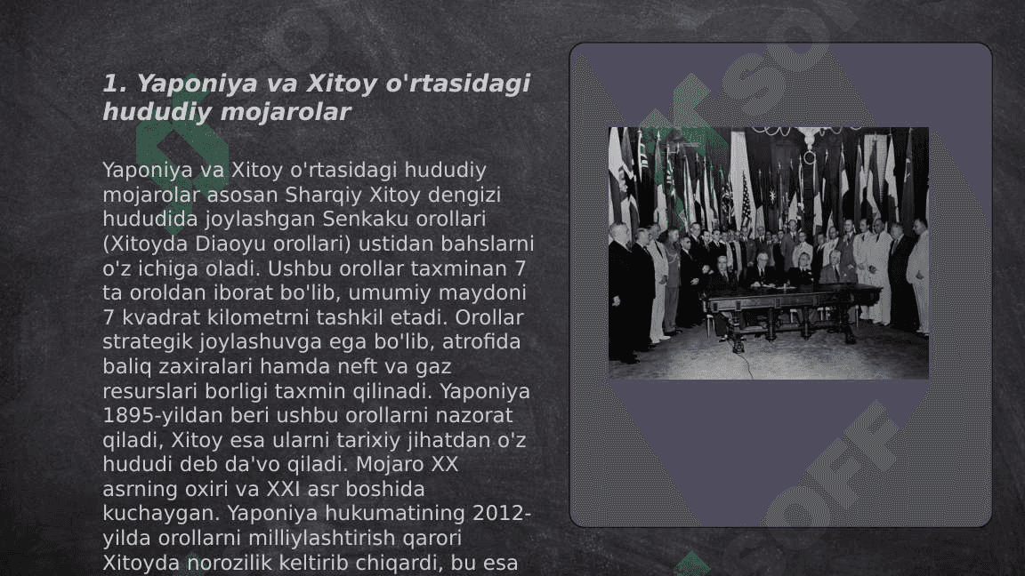 Yaponiyaning uzoq shardagi geosiyosati va ijtimoiy taraqqiyoti 3