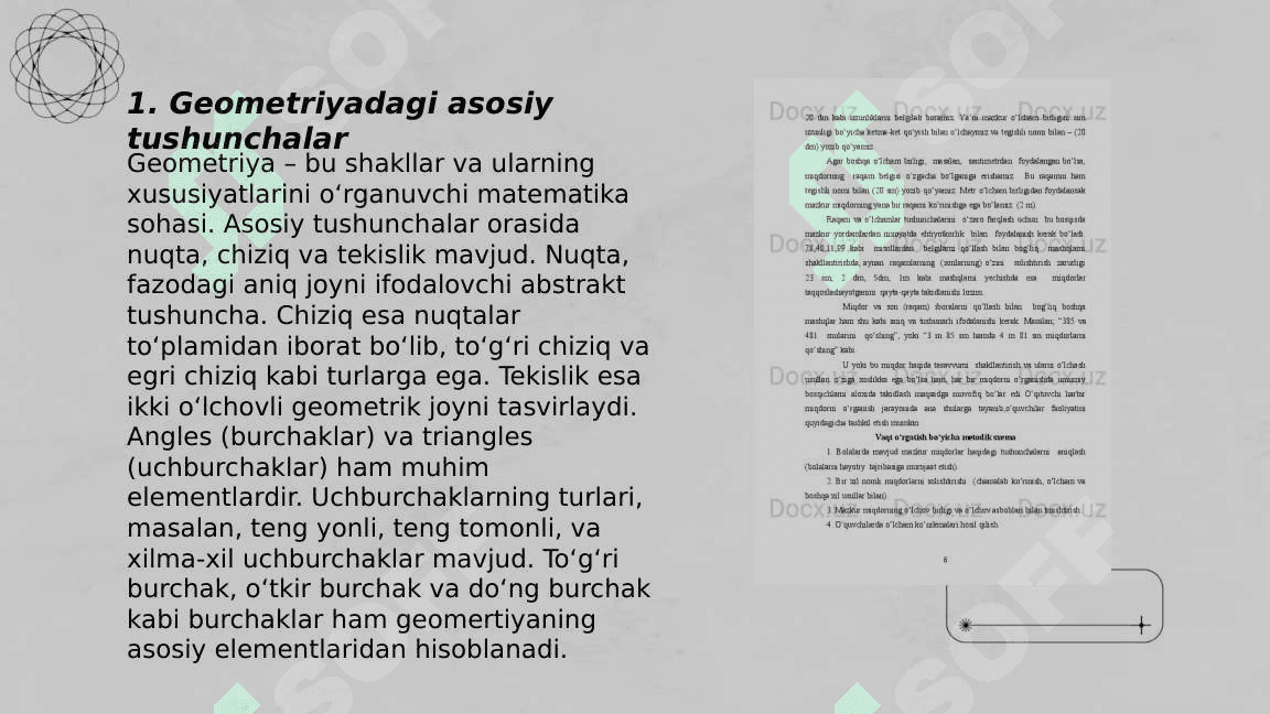 Geometriya oʻlchov birliklari haqida malumotlar 3