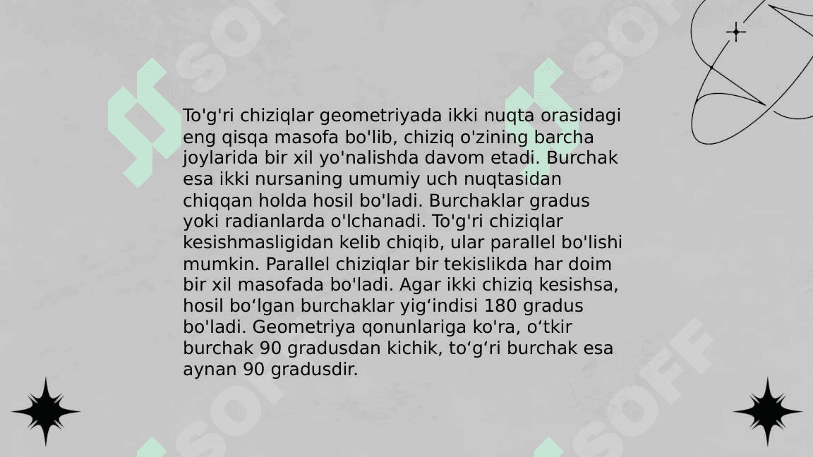 Geometriya oʻlchov birliklari haqida malumotlar 4