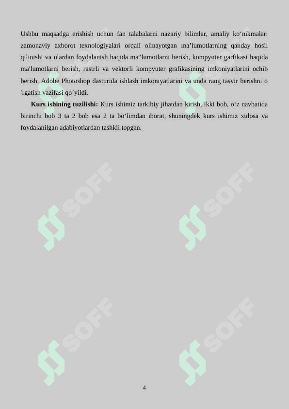 Kompyuter grafikasi sohasidagi fayl formatlari va bir-biridan farqli jixatlari. 4