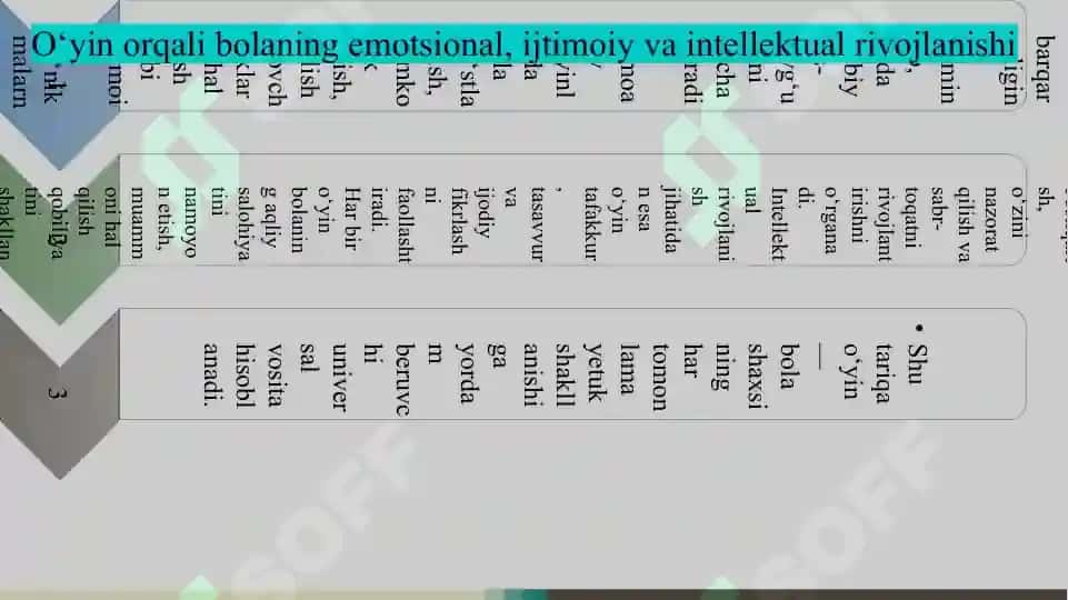 Bolalar psixologiyasida o‘yin metodining ahamiyati  SLAYD 4