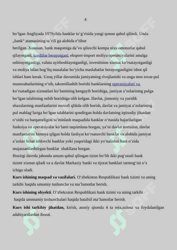O’zbekiston Respublikasi bank tizimi va uning tarkibi. 5