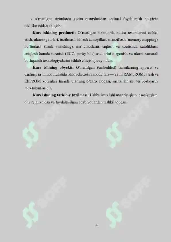 O‘RNATILGAN TIZIMLARDA XOTIRANI TASHKIL ETISH USULLARI 4