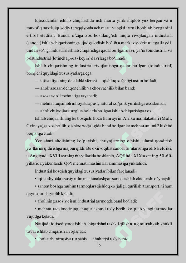 IQTISODIY FAOLIYAT VA UNING TURLARI 6