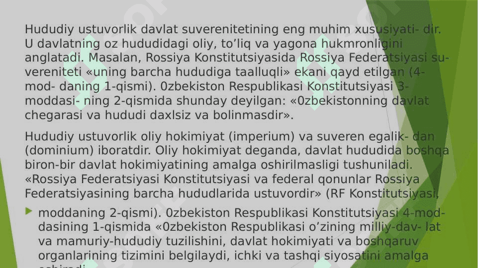 Xalqaro huquqda «davlat chegaralari» tushunchasi 3
