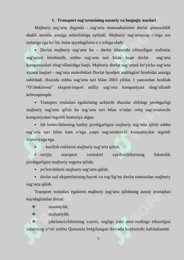 TRANSPORT SUG'URTASI VA UNING O'ZIGA XOS XUSUSIYATLARI 5