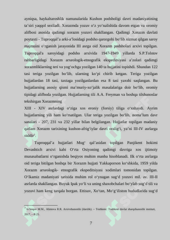 Markaziy Osiyoda qadimgi va o‘rta asrlarda arxiv ishi tarixi 7