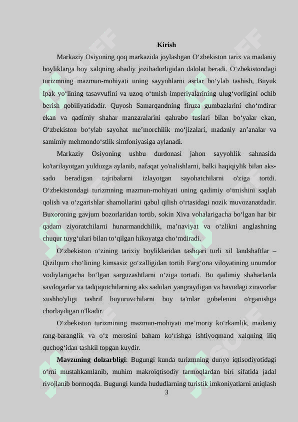 O‘zbekistonda turizmning mohiyati 2