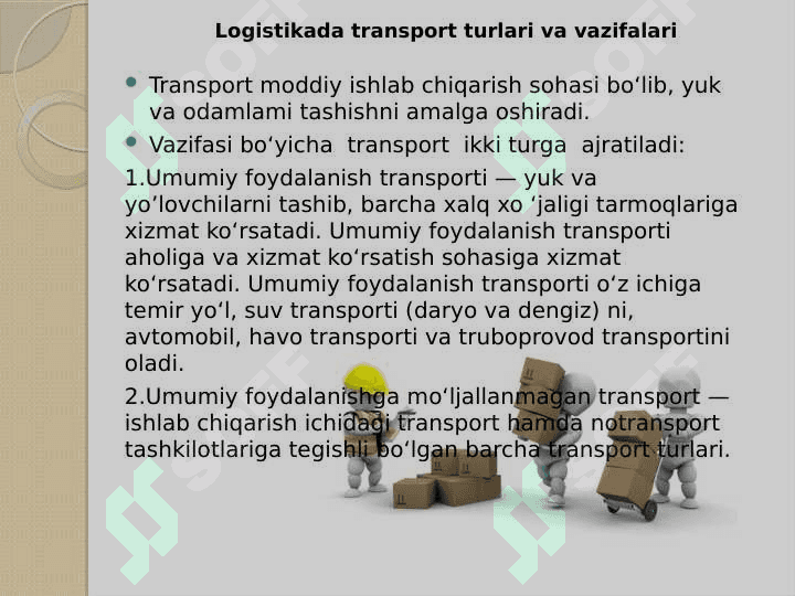 Transport logistikasi 3