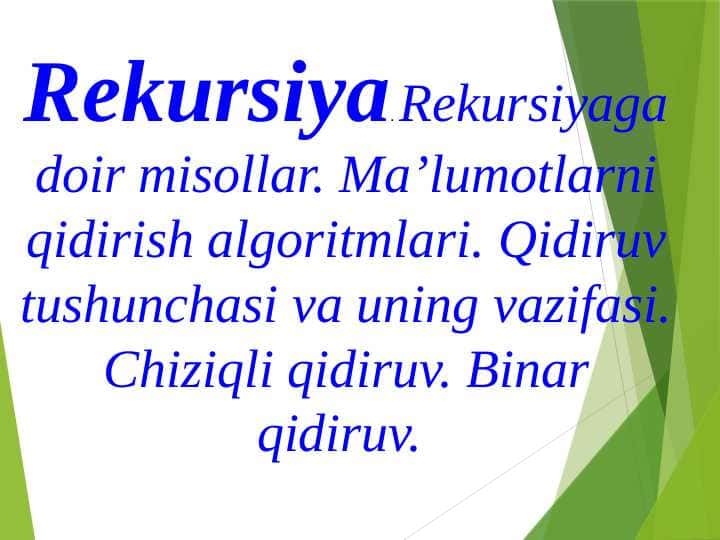 Rekursiya pptx 1