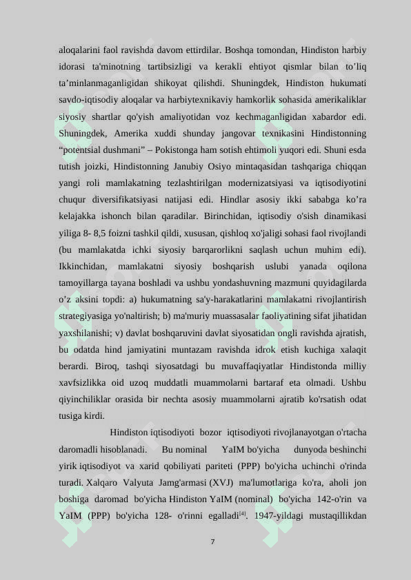 HINDISTON  TURIZM DINAMIKASI. 7