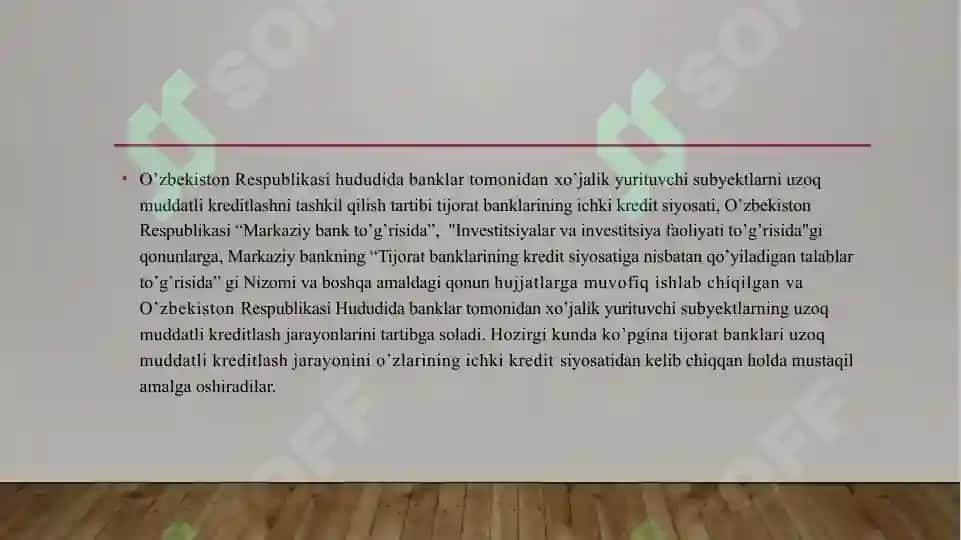 Investitsiya faoliyatini kreditlash 3