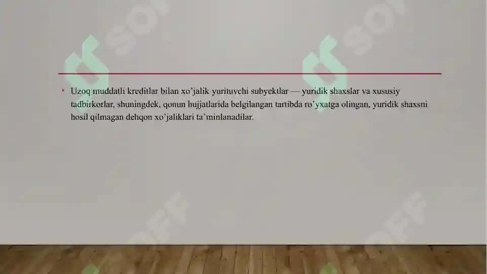 Investitsiya faoliyatini kreditlash 5