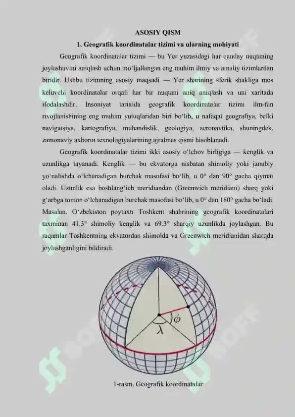 Geografik koordinatalar asosida hududiy ma’lumotlarni o‘rganish. MapInfo tizimi. 4
