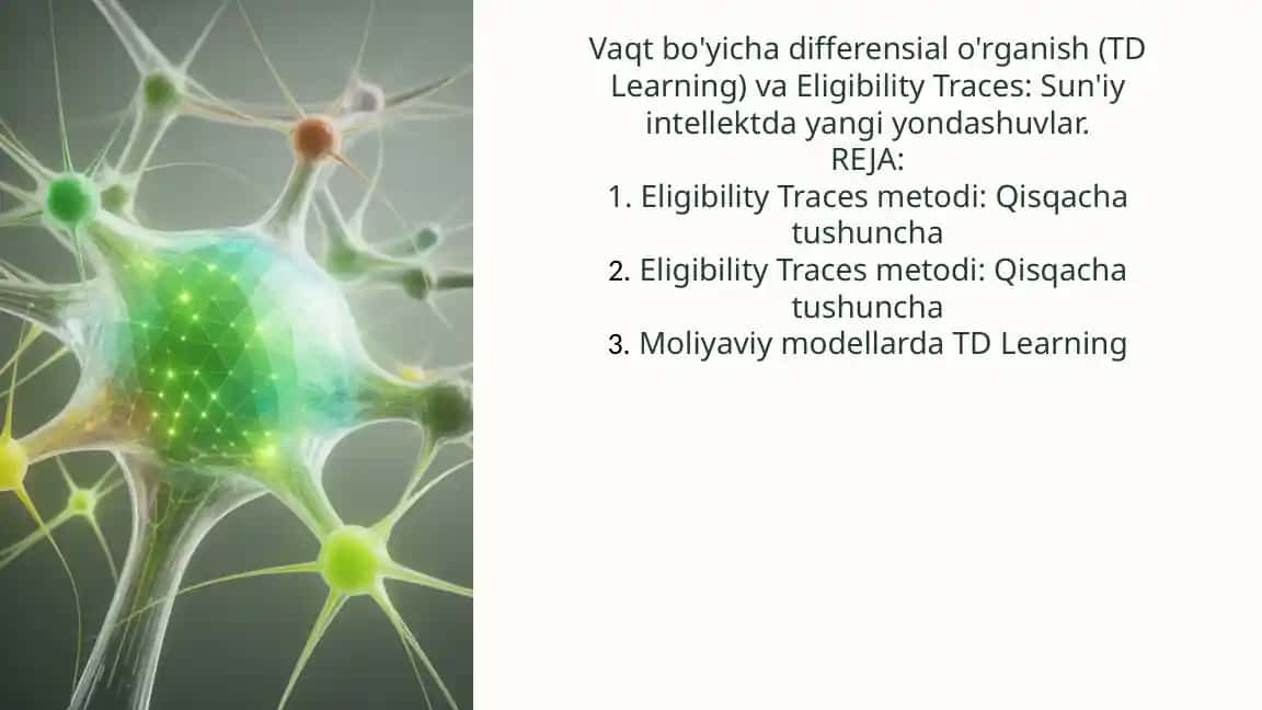 TD Learning va Eligibility Traces 1