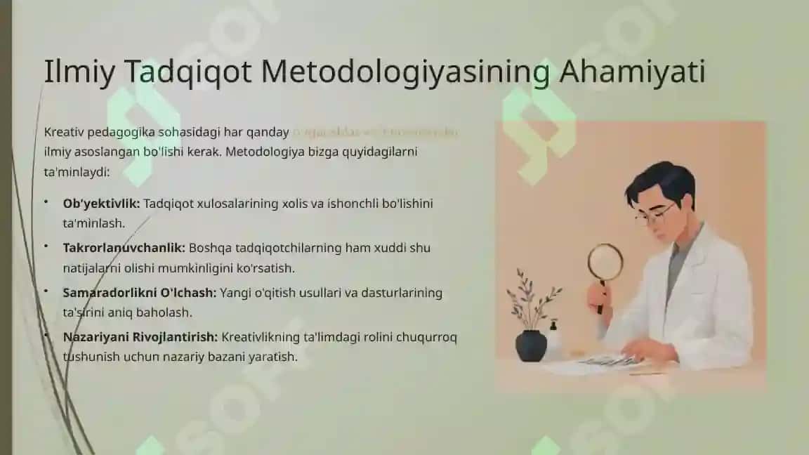 Kreativ Pedagogika Fanining Ilmiy Tadqiqot Metodlari 3