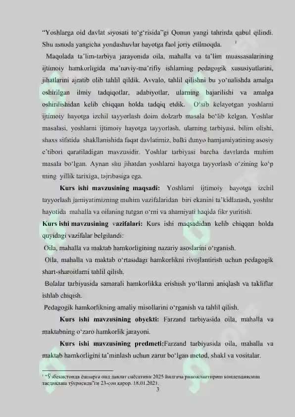 Tarbiya jarayonida oila, mahalla, maktab hamkorligining pedagogik-psixologik imkoniyatlari 3