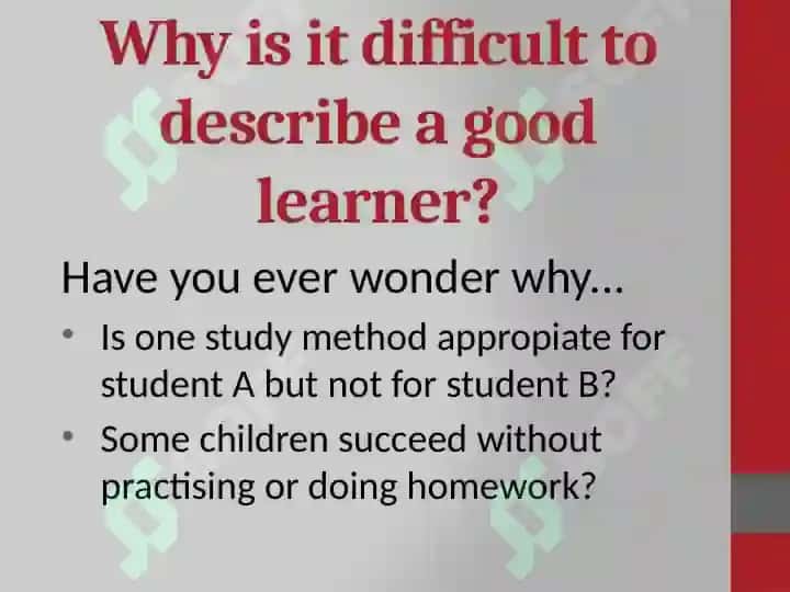HOW TO BE A GOOD LEARNER 2
