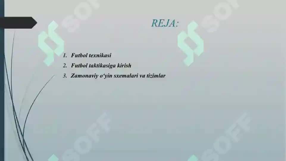 FUTBOL TAKTIKASI VA TEXNIKASI 2