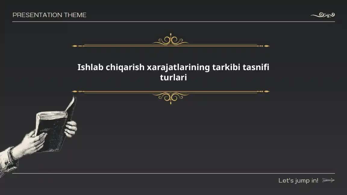 Ishlab chiqarish xarajatlarining tarkibi tasnifi turlari 1