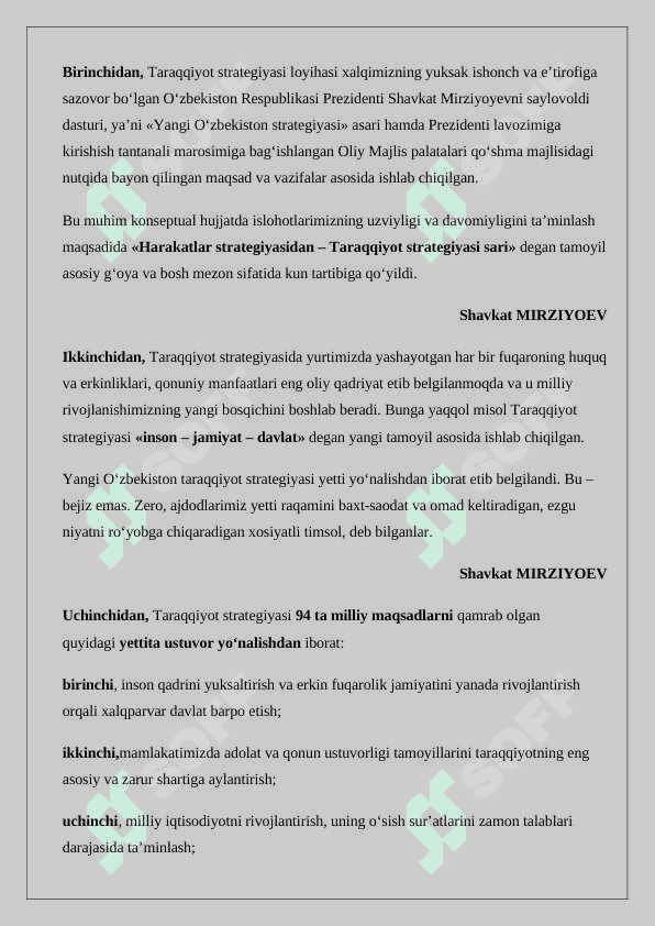 Yangi O'zbekiston taraqqiyot strategiyasi 24 4