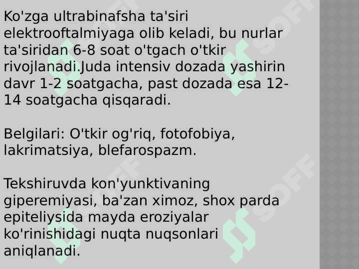 Ko'ruv a'zosining fizik omillar ta'sirida zararlanishi 4