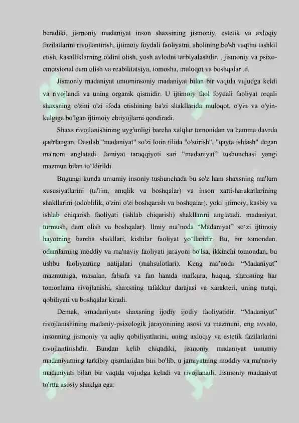 SHAXSNI HAR TOMONLAMA RIVOJLANTIRISH PRINSIPI 6