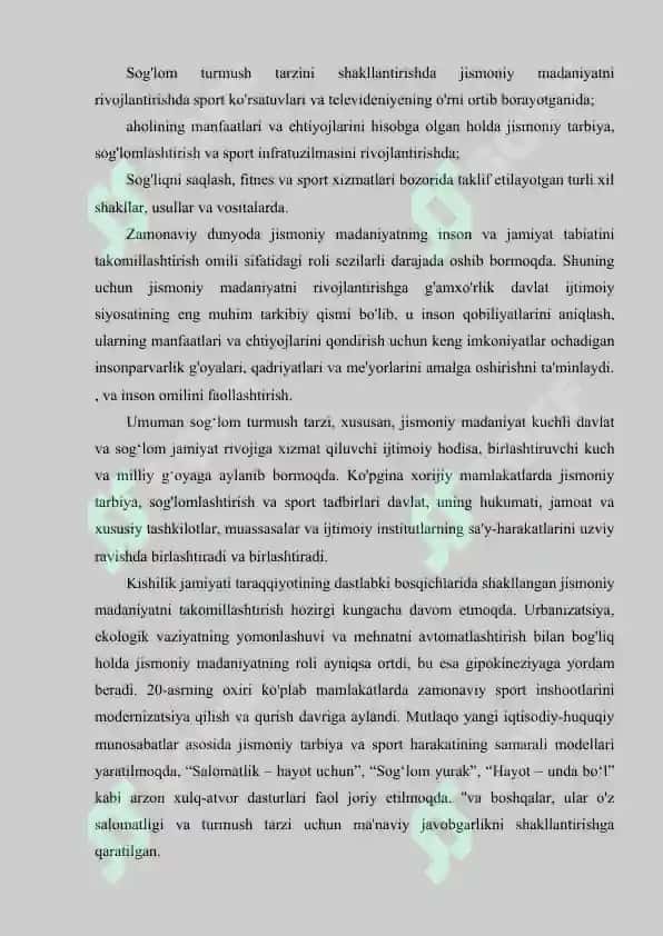 SHAXSNI HAR TOMONLAMA RIVOJLANTIRISH PRINSIPI 8
