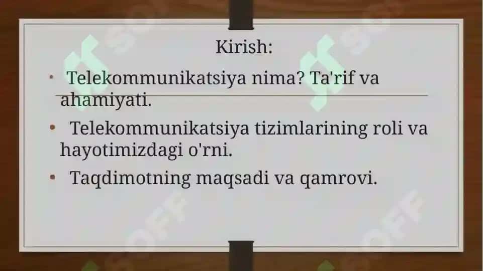 Telekommunikatsiya tizimlari 3