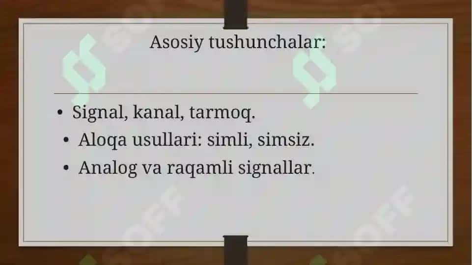 Telekommunikatsiya tizimlari 4