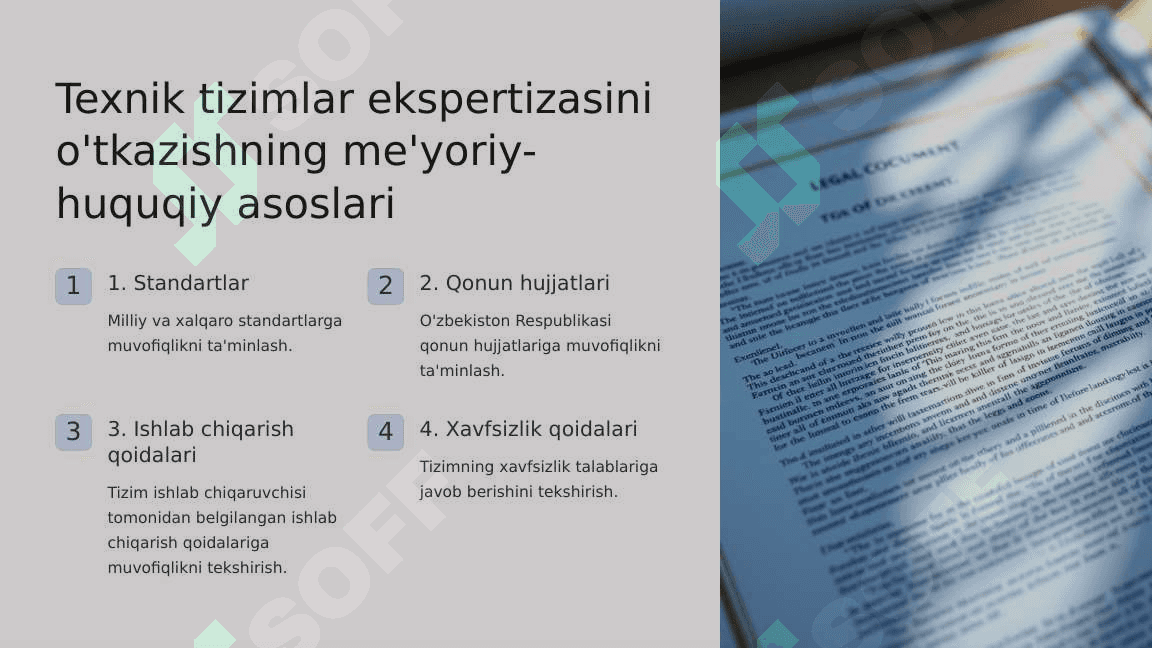 Texnik Tizimni Ekspertizadan O'tkazishni Tashkil Etish 3