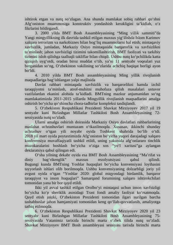 O‘ZBEKISTON VA JAHON HAMJAMIYATI 4