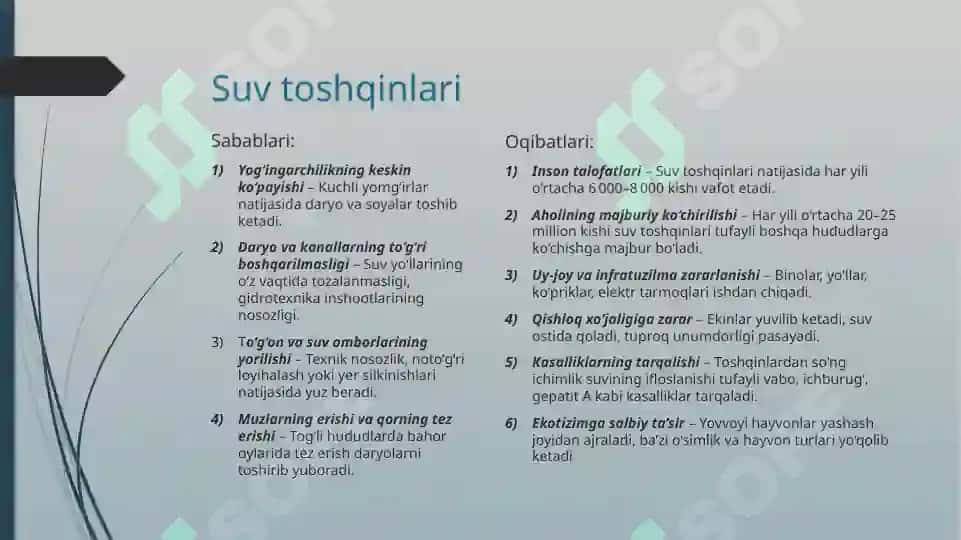 Oqar suvlar, daryo va dengizlarning geologik ishi 3