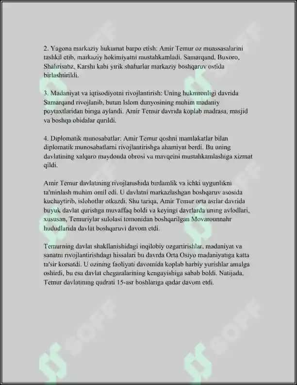 AMIR TEMUR DAVLAT ARBOBI VA SARKARDA 4