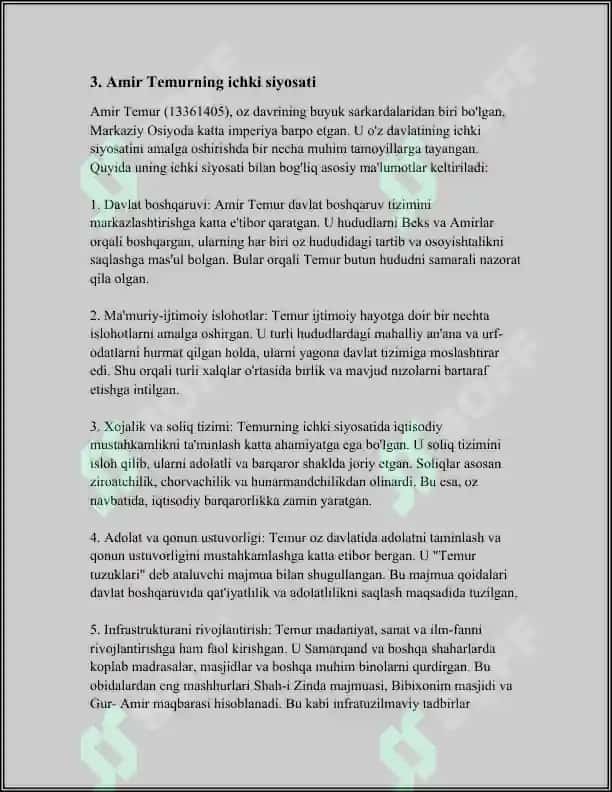 AMIR TEMUR DAVLAT ARBOBI VA SARKARDA 7