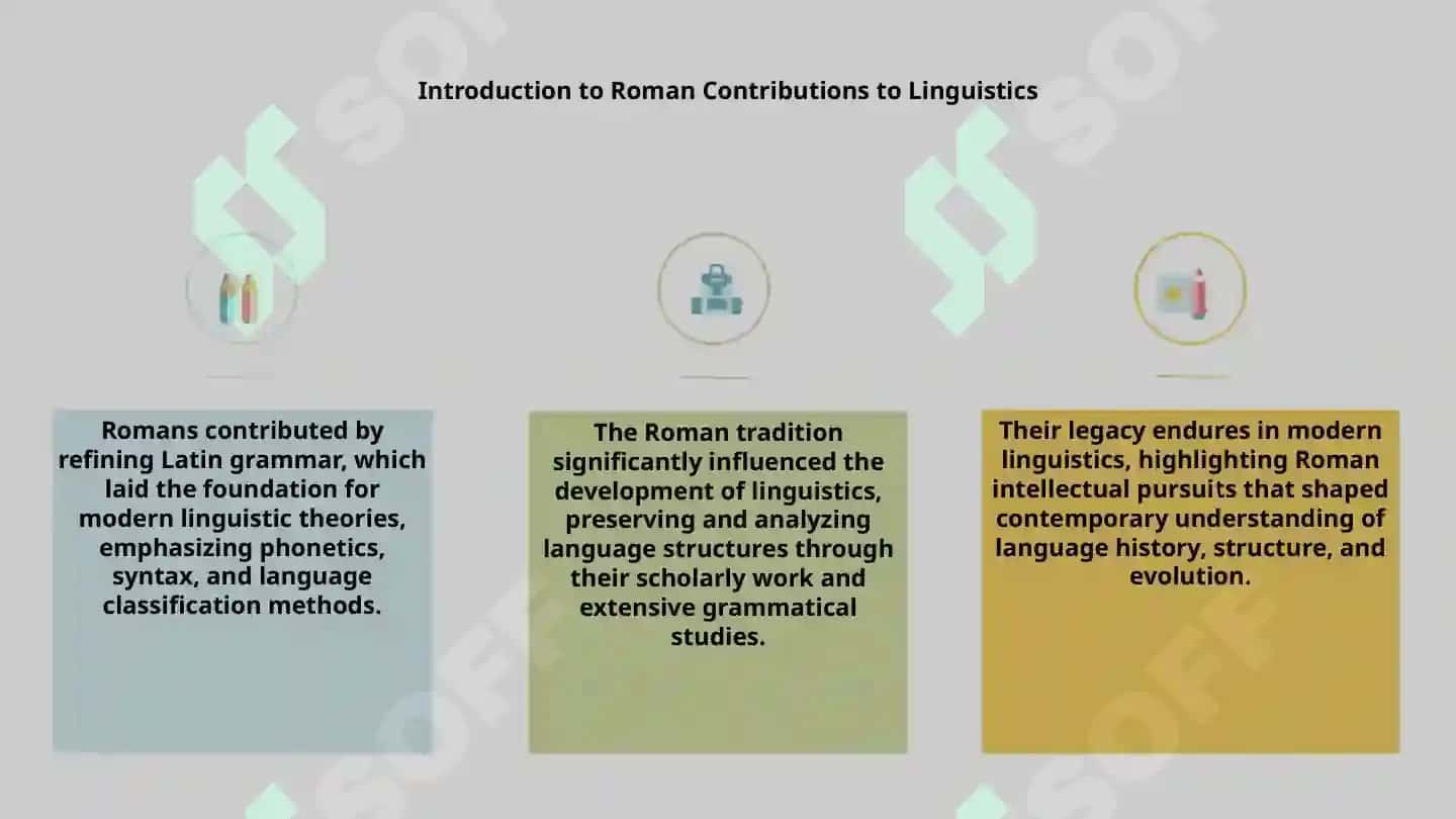 The Roman Tradition in the Development of Linguistics 2