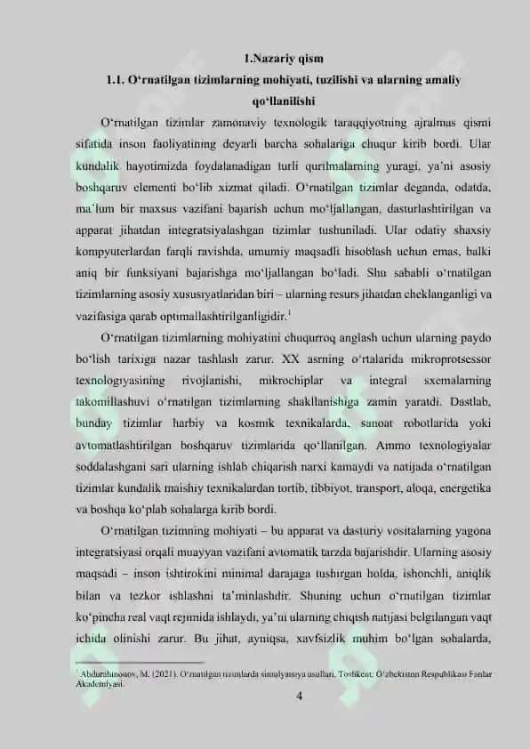 O‘RNATILGAN TIZIMLARDA SIMULYATSIYA VA EMULYATSIYA USULLARI 4