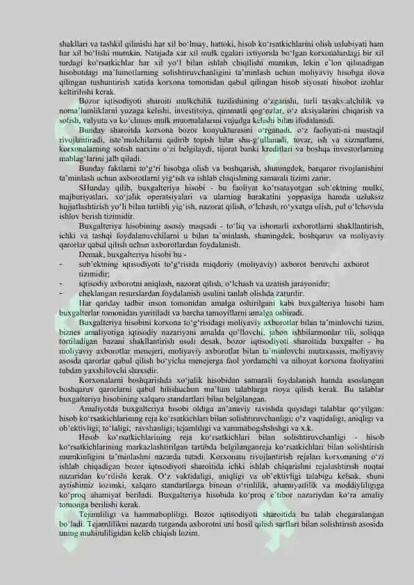 Buxgalteriya hisobi va hisobotni tashkil etish 5