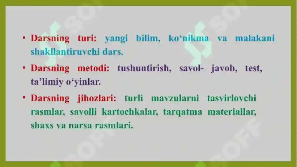 Kesmalarni teng bo’laklarga bo’lish 3