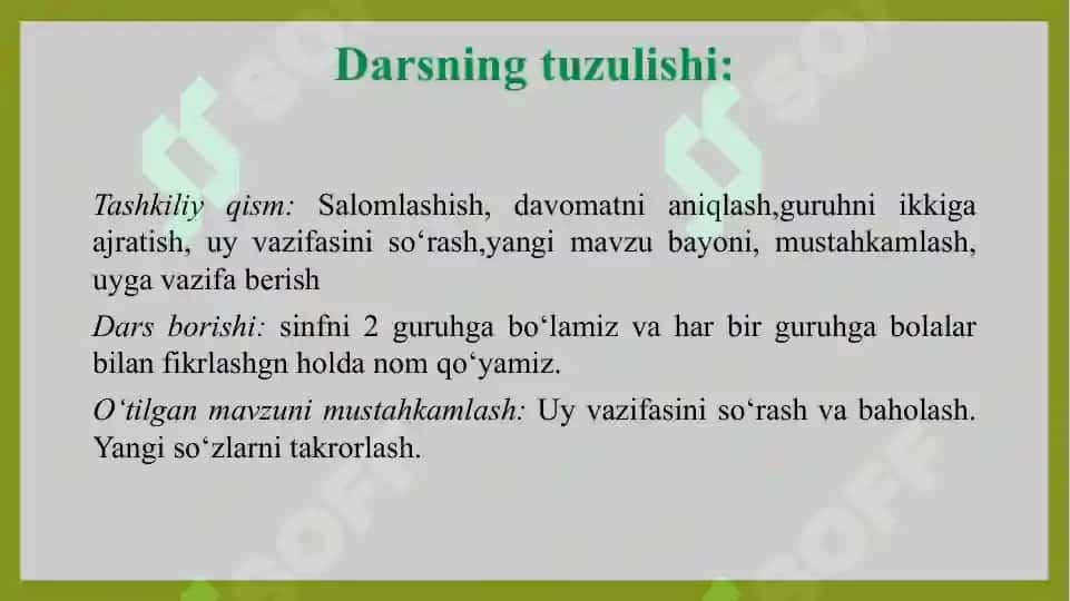 Kesmalarni teng bo’laklarga bo’lish 6