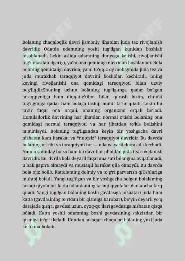 Goʻdaklarning kattalar bilan bóladigan muloqoti 2