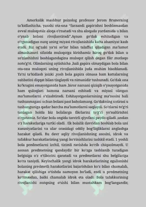 Goʻdaklarning kattalar bilan bóladigan muloqoti 3