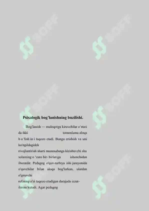 Pedagogik muloqotda psixologik bog'lanish 6